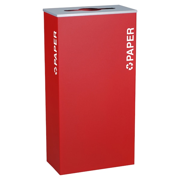 Ex-Cell Kaiser 17-Gal. Indoor Receptacle - PAPER decal, Red - RC-KD17-P RBX