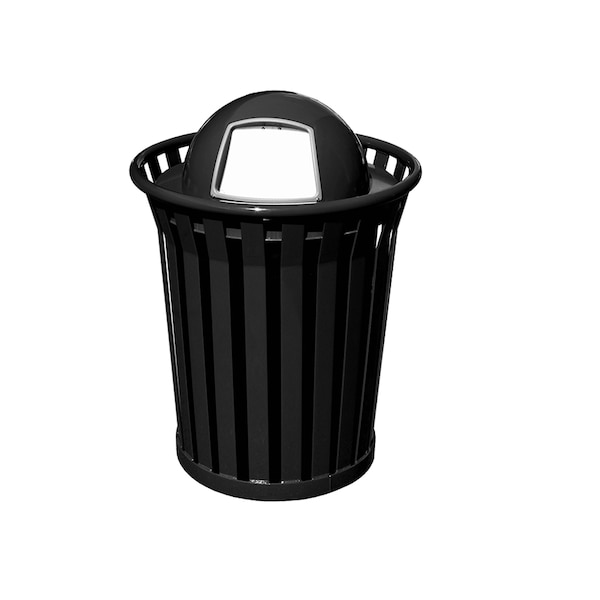 Witt Industries 36 gal Round Black, Metal - WC3600-DT-BK