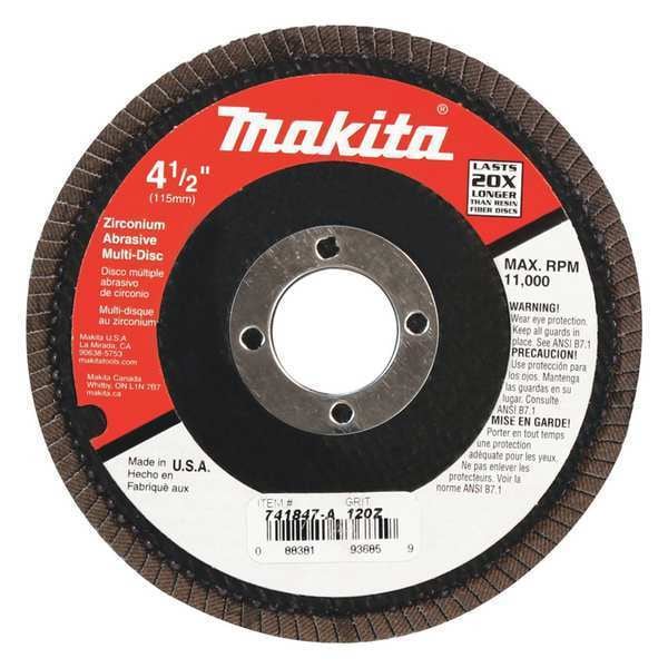 Disco múltiple Makita, 120 granos, para 9503BHZ, 4.5" - 741847-A
