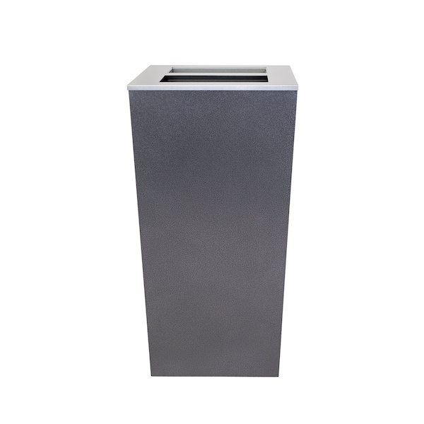 Ex-Cell Kaiser 34-Gal. Ash & Trash Receptacle - Steel, Hammered Charoal - RC-MTR-34 A/T HCCL
