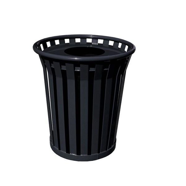 Witt Industries 36 gal Round Black, Metal - WC3600-FT-BK