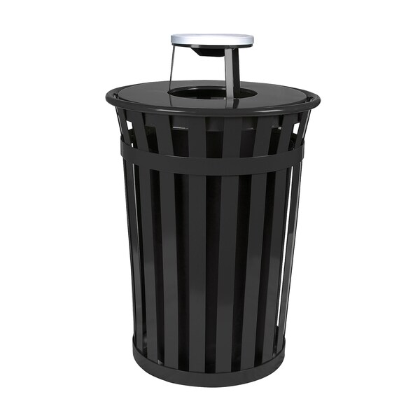 Witt Industries 36 gal Round Black, Metal - M3601-AT-BK