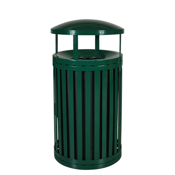 Ex-Cell Kaiser 45-Gal. Receptacle W/ Canopy - Hunter Green Gloss - SCTP-40 D ND HGR