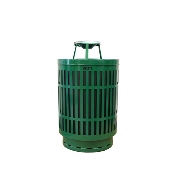 Witt Industries 40 gal Round Green, Metal - MAS40P-AT-GN