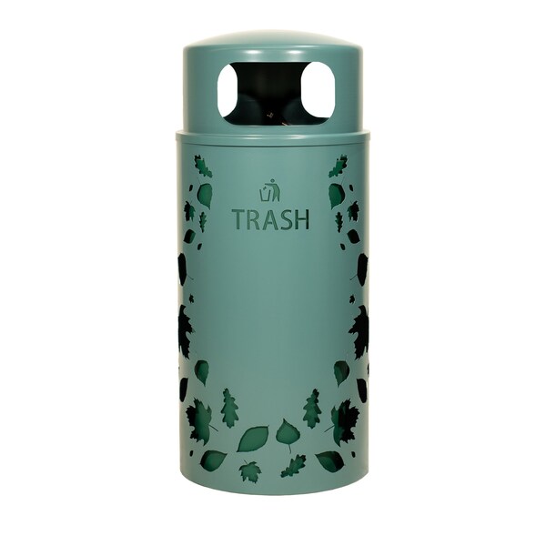 Ex-Cell Kaiser 33-Gal. Nature Series Leaves Trash unit - Steel, Malachite - NS33-LV T MAL