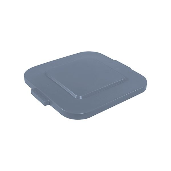 Rubbermaid Rubbermaid Brute Square Trash Can Flat Lid - 28 Gallon, Gray - BUY00540760
