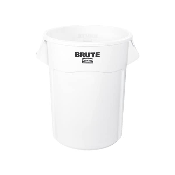 Rubbermaid Rubbermaid Brute Trash Can - 55 Gallon, White - BUY00032172