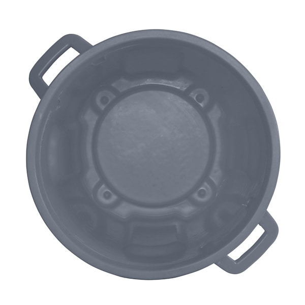 Toter 20 gal Round Trash Can, Dark Gray Granite - RND20-B0149