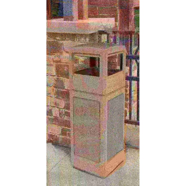 Commercial Zone Products 42 Gal Trash Can, Beige Riverstone - 72041599