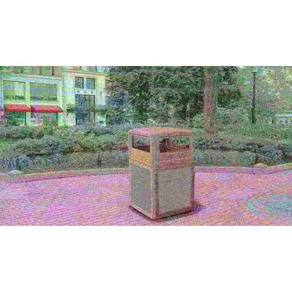 Commercial Zone Products 42 Gal Trash Can, Beige Riverstone - 72041599