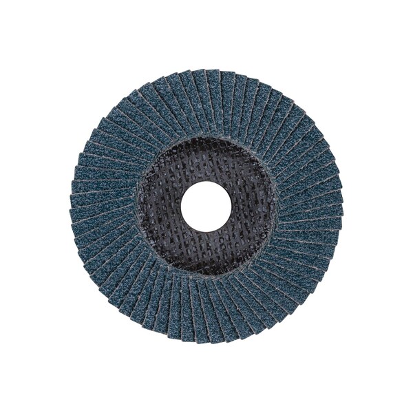 Pferd 5" x 5/8-11 Thd. Disco de láminas POLIFAN® - Z SG POWER STEELOX, Zirconia, 40 Granos, Plano - 62282