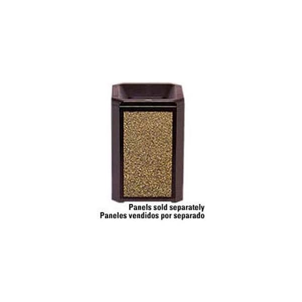 Rubbermaid Commercial Landmark SeriesÂ 50 Gal. Classic Container W/ Dome Top And Ashtray - Black - FG397501BLA