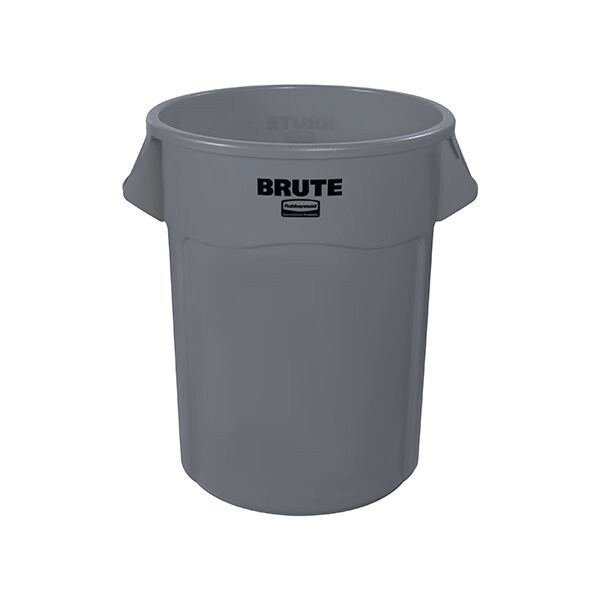 Rubbermaid Rubbermaid Brute Trash Can - 55 Gallon, Gray - BUY00029871