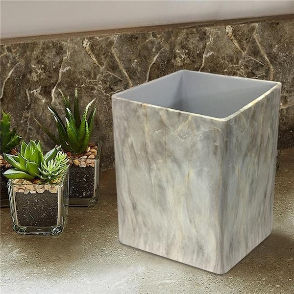 Nusteel Nusteel RES566-8H Stone Hedge Resin Wastebasket - RES566-8H