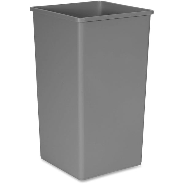 Rubbermaid Commercial 50 gal Square Untouchable Square Container, Gray, Plastic - RCP3959GRACT
