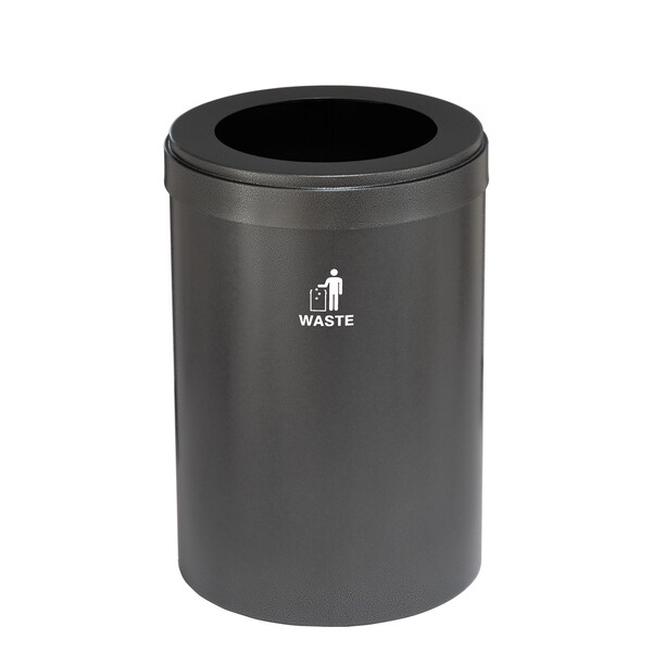 Glaro 33 gal Trash Can, Silver Vein - W-2032SV-SV-W2