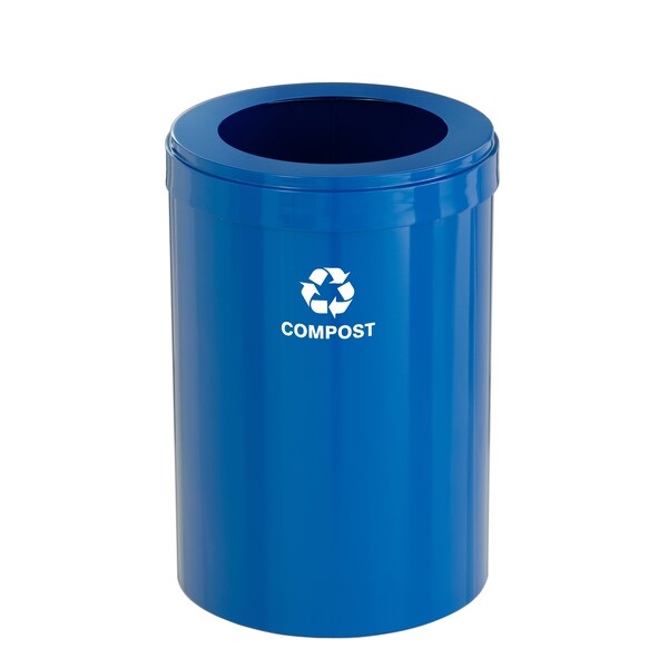 Glaro 41 gal Trash Can, Blue - W-2042BL-BL-W6RL