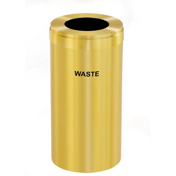 Glaro 23 gal Trash Can, Satin Brass - W-1542BE-BE-W4