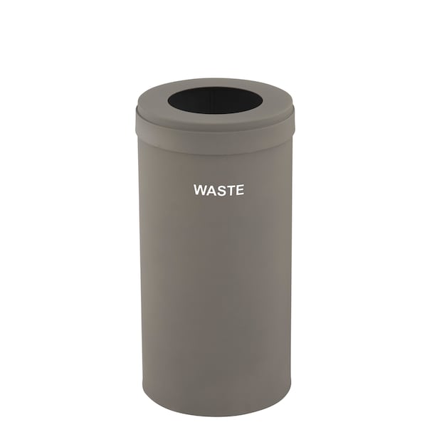 Glaro 16 gal Trash Can, Nickel - W-1532NK-NK-W4