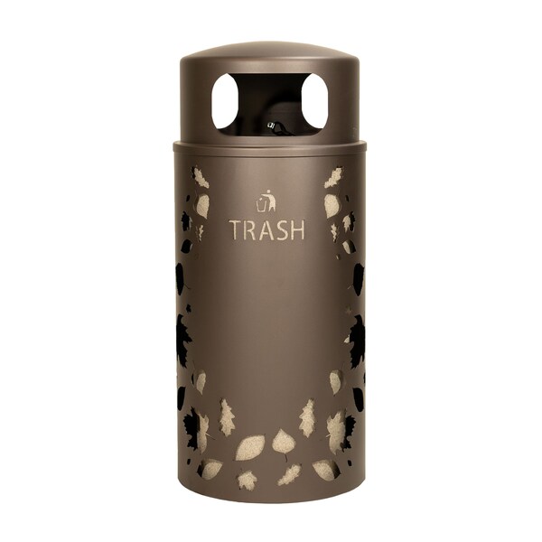 Ex-Cell Kaiser 33-Gal. Nature Series Leaves Trash unit - Steel, Bronze - NS33-LV T BRZX