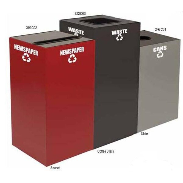 Pinpoint Geo cube- round opening- cans-glass decal- scarlet - PI598737