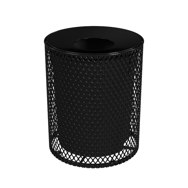 Leisure Craft Outdoor Receptacle, 32 Gal, Black - 32EXPLNSML-BLACK