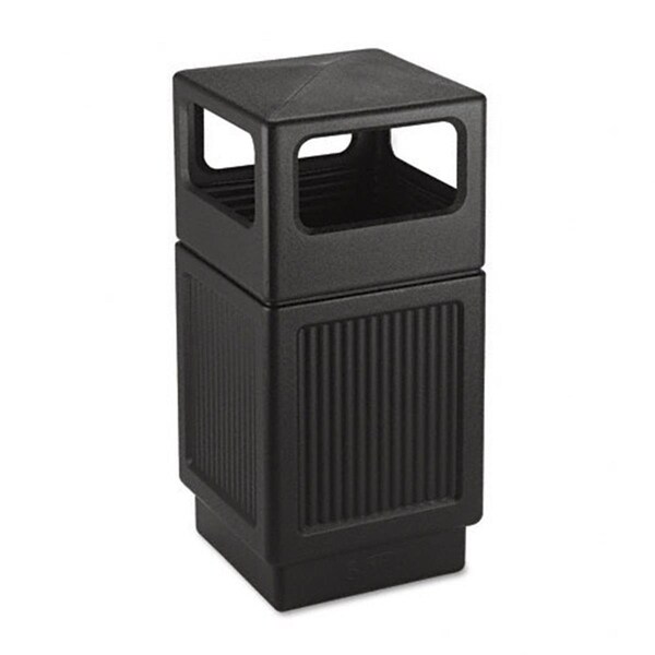 Pinpoint Canmeleon Collection 38 Gallon Side Open Receptacle in Black - PI124577