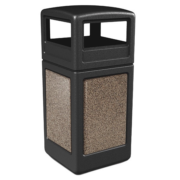 Commercial Zone Products 42 Gal Trash Can, Black Riverstone - 72045299