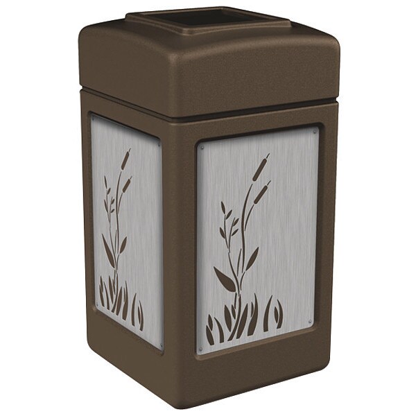 Commercial Zone Products 42 gal Trash Can, Brown - 733962