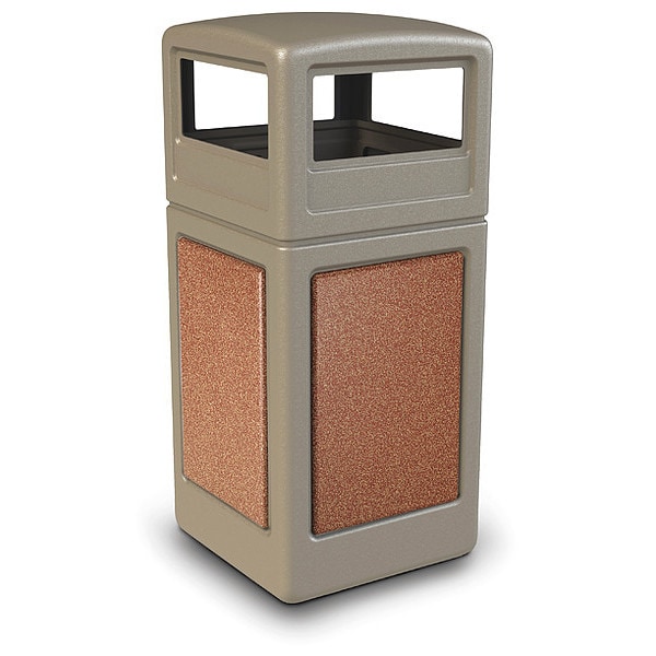 Commercial Zone Products 42 Gal Trash Can, Beige Sedona - 72041699