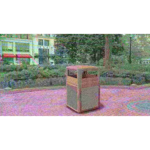 Commercial Zone Products 42 Gal Trash Can, Beige Sedona - 72041699