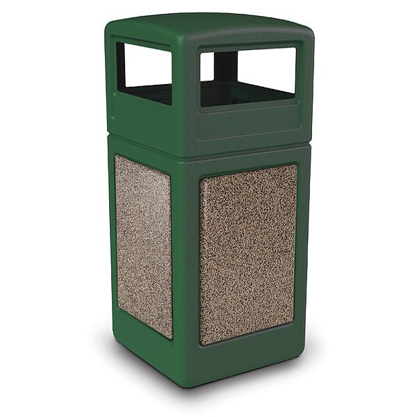 Commercial Zone Products 42 Gal Trash Can, Green Riverstone - 72045499