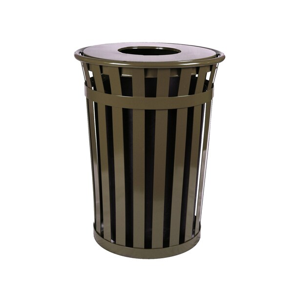 Witt Industries 36 gal Round Brown, Metal - M3601-FT-BN