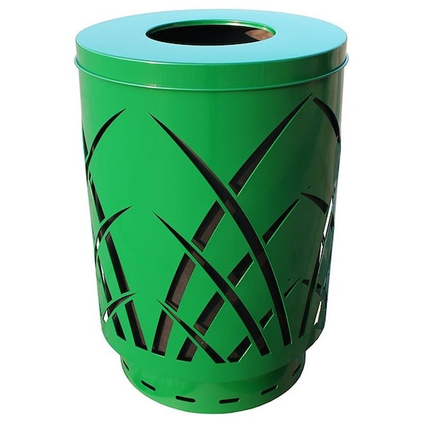 Witt Industries 40 gal Round Green, Metal - SAW40P-FT-GN