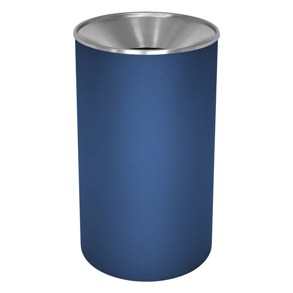 Ex-Cell Kaiser 33-Gal. Powder Coated Receptacle - Steel, Indigo - WR-33F INGX