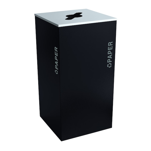 Ex-Cell Kaiser 36-Gal. Square Receptacle - Paper Decal, Pebble Black Gloss - RC-KD36-P BT-PBG