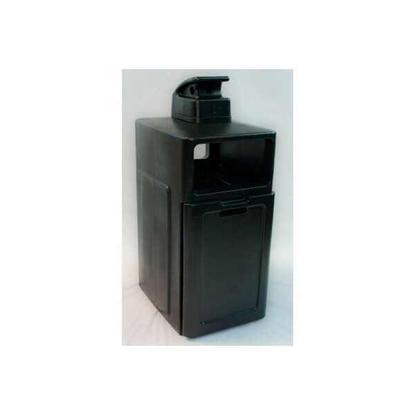Forte Products Forte 42 Gallon Enclosed Top Waste Container W/ Ashtray, Gray - - 8002840