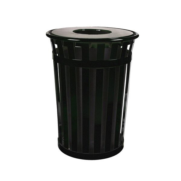 Witt Industries 36 gal Round Black, Metal - M3601-FT-BK