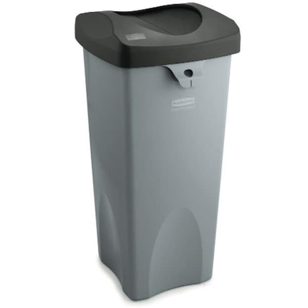 Eat-In Rigid Waste Receptacle - Gray - 50-Gallon Container - EA3040131