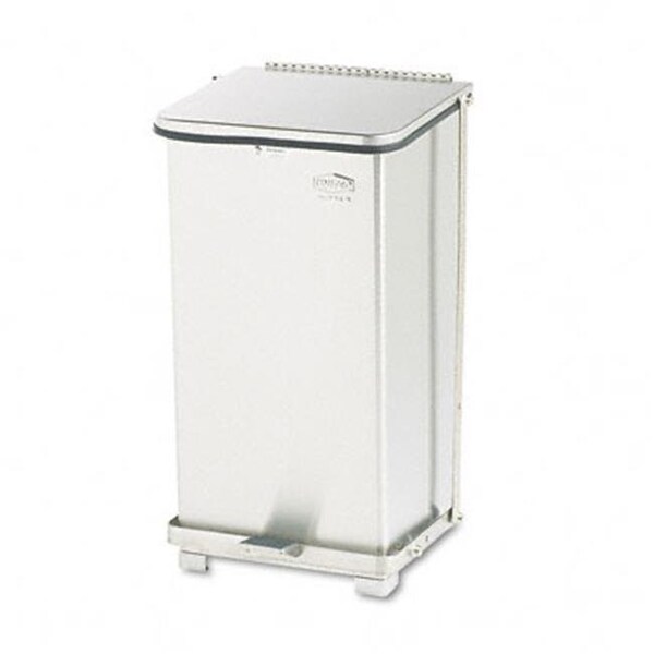 Rcp Rcp ST12SSPL Defenders Biohazard Step Can  Square  Steel  12 gal  Stainless Steel - ST12SSPL