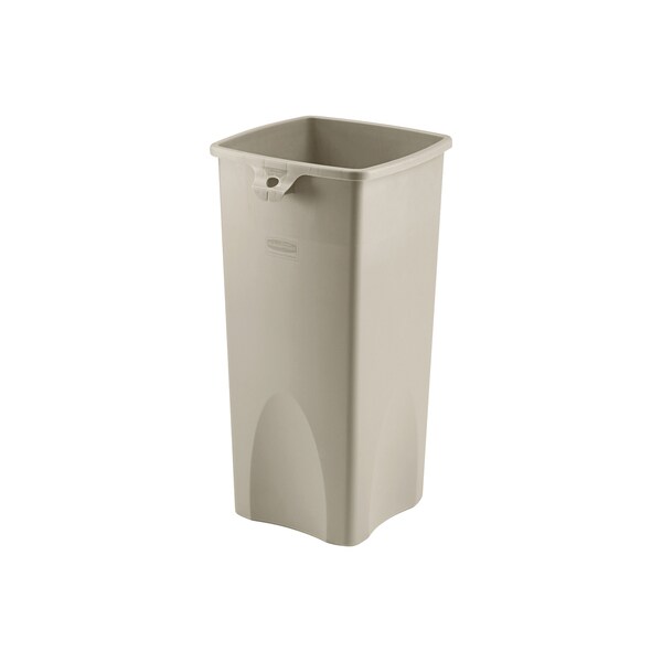 Rubbermaid Commercial 23 gal Trash Can, Beige, Plastic - RUB210CBE