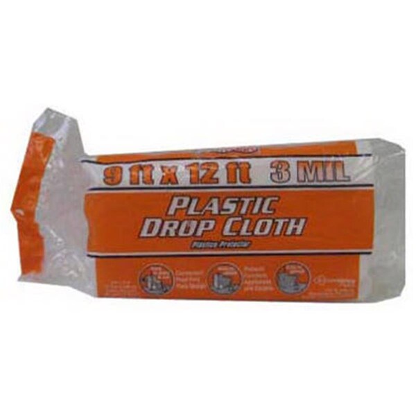 Berry Plastics Berry Plastics 626248 3Mil Extra Heavy Duty Plastic Drop Cloth; 9 x 12 ft - 819045