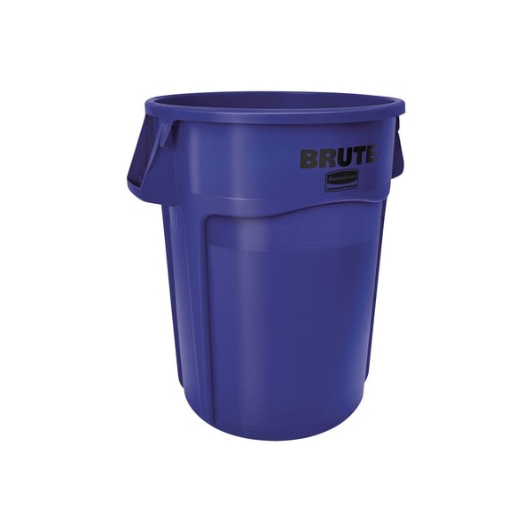 Rubbermaid Commercial 55 gal Trash Can, Blue - RUB355CBLU