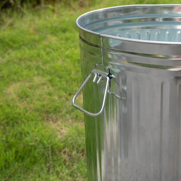 Gardenised 20 Gallons Garden Essentials, Silver, Galvanized Steel - QI004755