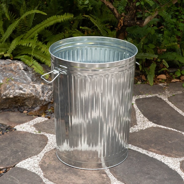 Gardenised 20 Gallons Garden Essentials, Silver, Galvanized Steel - QI004755