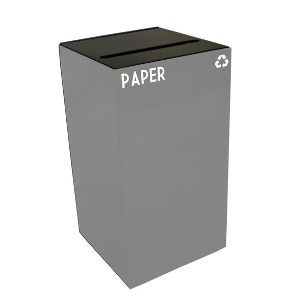 Witt Industries 28 gal Square Slate, Metal - 28GC02-SL