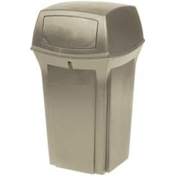 Eat-In 8430-88 Ranger 35 gal 2 Door Outdoor Trash Can - Beige - EA2968603