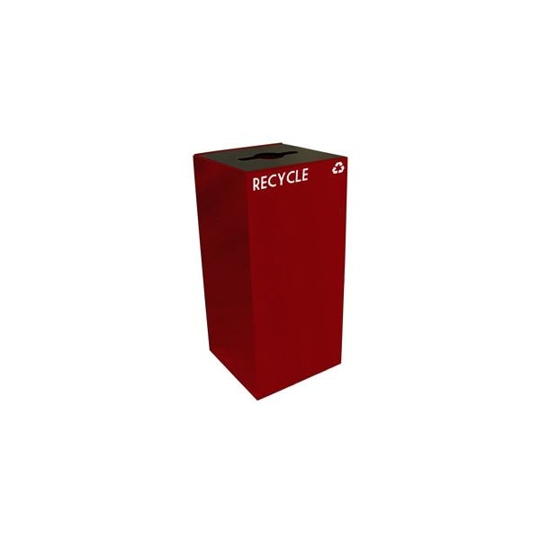 Witt Industries 32 gal Square Scarlet Red, Metal - 32GC04-SC