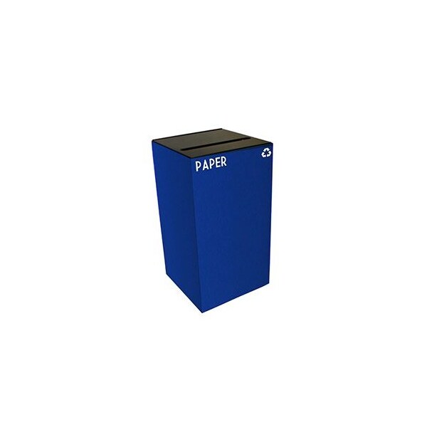 Witt Industries 28 gal Square Blue, Metal - 28GC02-BL