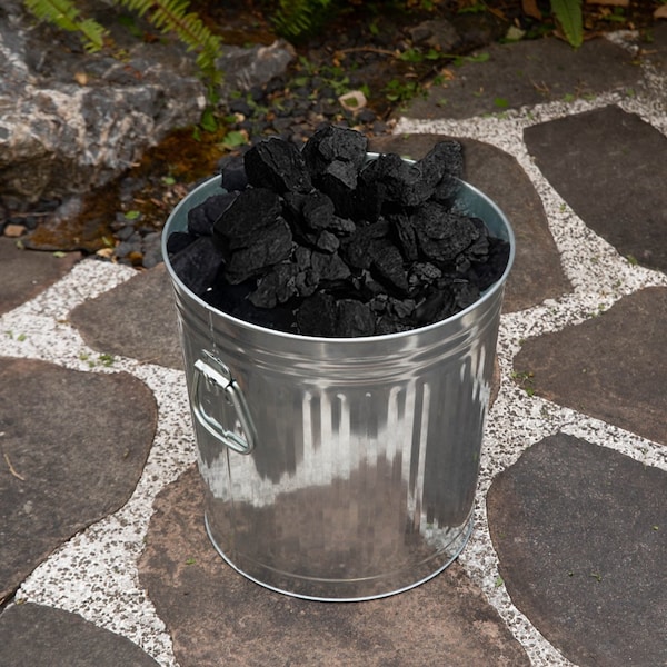 Gardenised 12 Gallons Garden Essentials, Silver, Galvanized Steel - QI004752